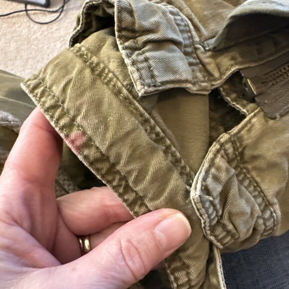 Abercrombie & Fitch Utility Outerwear Jacket Medium Military Green Hooded - Picture 12 of 13
